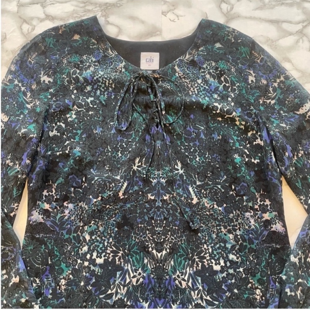 Cabi Noel Eternity Damask Print Shift Dress
